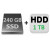 výmena za 240GB SSD+1TB HDD +40,00€